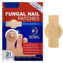 21pcs/Box Fungal Nail Patches, Nail Health Care Patches, Nail Fungus Care Patches, Suitable For Solving Fungal Nails And Other Nail Problems, Nail Supplies, Daily Care Nails Kit Set - 杏色 - 查看 12