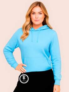 Women Sweatshirts - Màu xanh nhạt - Xem 2