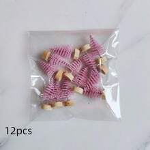 12/20/24 Pieces Tabletop Christmas Tree 4.5cm/1.77inch Green Decorations Mini Christmas Tree Pine Wood Tabletop Decorations Mini Set Party Decorations, Christmas Decorations, New Year Gifts - Blue-green - View 14