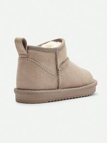 Balabala 2025冬季儿童短款雪地靴，加厚羊毛内衬防滑，男女童均适用 - 淺駝 - 查看 6