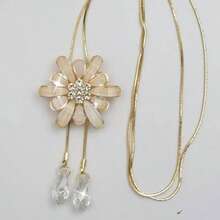 1pc Oval Pendant Necklace, Vintage Exaggerated Fashion Necklace Jewelry, Suitable For Women And Men, Casual Wear