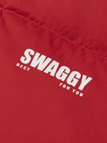 Balabala BalaOne Tween Girl' Down Jacket 2025 Winter, Warm Puffer Outerwear For Boys & Girls - Red - View 3