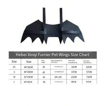 Adjustable Black Cat Batwing Costume, Cat/Dog Halloween Dress, Soft Polyester Halloween Pet Accessories For Cats And Small Dogs, Perfect For Role-Playing And Dress-Up Fun Halloween Halloween Costumes - Multicolor - View 5