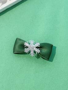 Christmas Hair Clips, Women's Bow Girl Christmas Gift, Christmas Bow Snowflake Headband Bow Hair Clips, Women's Holiday Hair Accessories - Multicolor - View 7