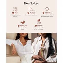 1 Pairs Nipple CoversGrippy Not Sticky Nipple Covers - Cakes Reusable Non Adhesive Nipple Pasties For Women - Silicone Bra Inserts - Kem - Xem 9