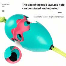 1 Peça Brinquedo para Cachorro para Triturar e Limpar os Dentes, Autossuficiente, Resistente à Mordida para Garantir a Limpeza dos Dentes, Bola de Forrageamento, Brinquedo Interativo de Cabo de Guerra, Bola Voadora, Combinação de Brinquedo de Corda de Algodão, Alimentação Antimorso e Resistente ao Desgaste, Suprimentos de Brinquedos para Animais de Estimação