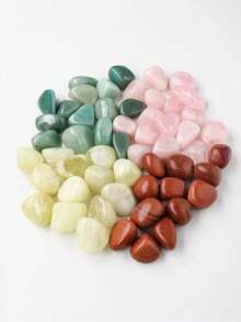 鱼缸装饰石，抛光水晶石，绿玛瑙，玫瑰石英，粉水晶等，50克天然水晶鱼缸，水族箱装饰，彩色鱼缸装饰石1件