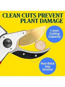 EnduroPRO Ergonomic Bypass Pruners - Professional Titanium Garden Shears - Heavy Duty Hand Pruning Scissor, Tree Trimmer, Gardening, Branch, Hedge, Shrub Bush Clippers - EnduroPRO - View 6