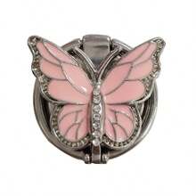 Muted Color Butterfly Finger Ring Holder, Decorative Animal Phone Stand, Rotatable & Foldable Compatible With IPhone, Android Phone, Gift For Birthday, Family, Friends, For Summer Bathroom Kitchen Gifts Birthday Phone Holder Phone Accessories Strong Load-Bearing