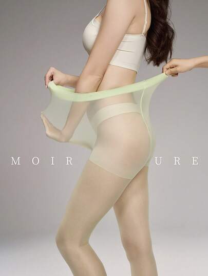 1 件女士半透明性感连裤袜，适合约会、派对、日常穿着