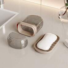 2 Stück Reise Seifenbox mit Deckel, wasserdichte tragbare Seifenbox mit abnehmbarer Ablage, geeignet für Reisen, Geschäftsreisen, Wohnheim, Airbnb, Zuhause, Badezimmer Dekoration/Seifenhalter