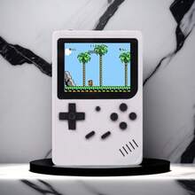2025 Handheld Game Console - Built-In 500 Retro Video Games, Equipped With A Game Controller - 3.5-Inch LCD Display Screen - Portable Game Console, A Mini Electronic Toy Gift Suitable For Both Men And Women, Perfect For Easter Or Birthday Gifts. - 白色 - 查看 1