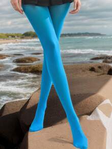 1 Pair Women's Sexy Velvet Pantyhose - Multicolor - View 32