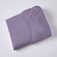 Mr Dias Fitted Sheet 400 Thread Count Micropercal Box Bed Super Soft Sheet Various Sizes King Queen Double Single - Morado - Ver 10