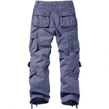 Men's  Cargo Pants - 藍灰色 - 查看 4