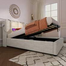 Bed Bases & Foundations - Natural + Linen - View 10