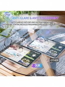 Yezodawee 适用于 iPad 第十代 10.9 英寸 (2022) / iPad 第十一代 A16 (2025) 的两片装升级版纸质触感屏幕保护膜，加厚磨砂 PET 薄膜，书写流畅，支持触控笔，高灵敏度，防眩光，防指纹，超薄纳米柔性屏幕保护膜，易于安装，磨砂纸质触感，兼容面容 ID 和 Apple Pencil，防刮擦，无气泡 - 2個 - 查看 5