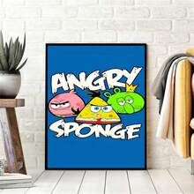 1 pièce Tapisserie murale décorative animée mignonne de personnages animés du film Bob l'éponge - Patrick l'étoile, Squidward et autres personnages animés, tapisserie murale bohème pour décoration de maison, chambre à coucher, décoration murale