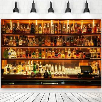 Fondos para fotografía de bares, fondos de fotografía de bares, cafeterías, restaurantes, pubs, botellas de alcohol, whisky, interior, fiesta nocturna, decoración, accesorios para retratos fotográficos, decoración de pared para bares, gimnasios, clubes de boxeo, pancarta de foto de cumpleaños para adultos