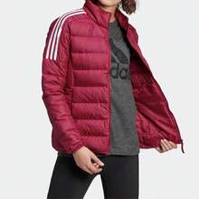 Adidas Stand Collar Warm Slim Down Jacket Outdoor Quilted Lightweight Down Jacket CG Winter Women's Red GH4597 - Red - View 4
