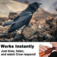 Crow Decoy, Crow Calling Whistle, Realistic Bird Sound Device To Attract Crows, Outdoor Use, Suitable For Beginners And Professionals, Best Gift