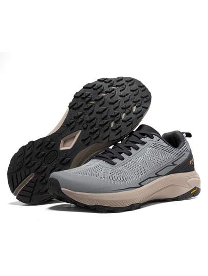 baasploa Zapatos de senderismo para hombres, zapatos exteriores de malla, zapatos casuales ligeros y cómodos, zapatillas antideslizantes y resistentes al desgaste