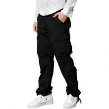Men's  Cargo Pants - 黑色 - 查看 2