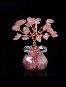 2025 New Mini Pink Crystal Tree Decor, Christmas Table Decoration Gift, Home Decor, Kitchen Decor, Room Decor, Party Decor, Decorative Craft, Desktop Ornament, Dining Table Center Piece, Party Favor Decor, Christmas Decoration, Christmas Gift, Bedroom Decor, Office Decor, Autumn Home Decor, Bridesmaid Gift, Birthday Gift - Multicolor - View 14