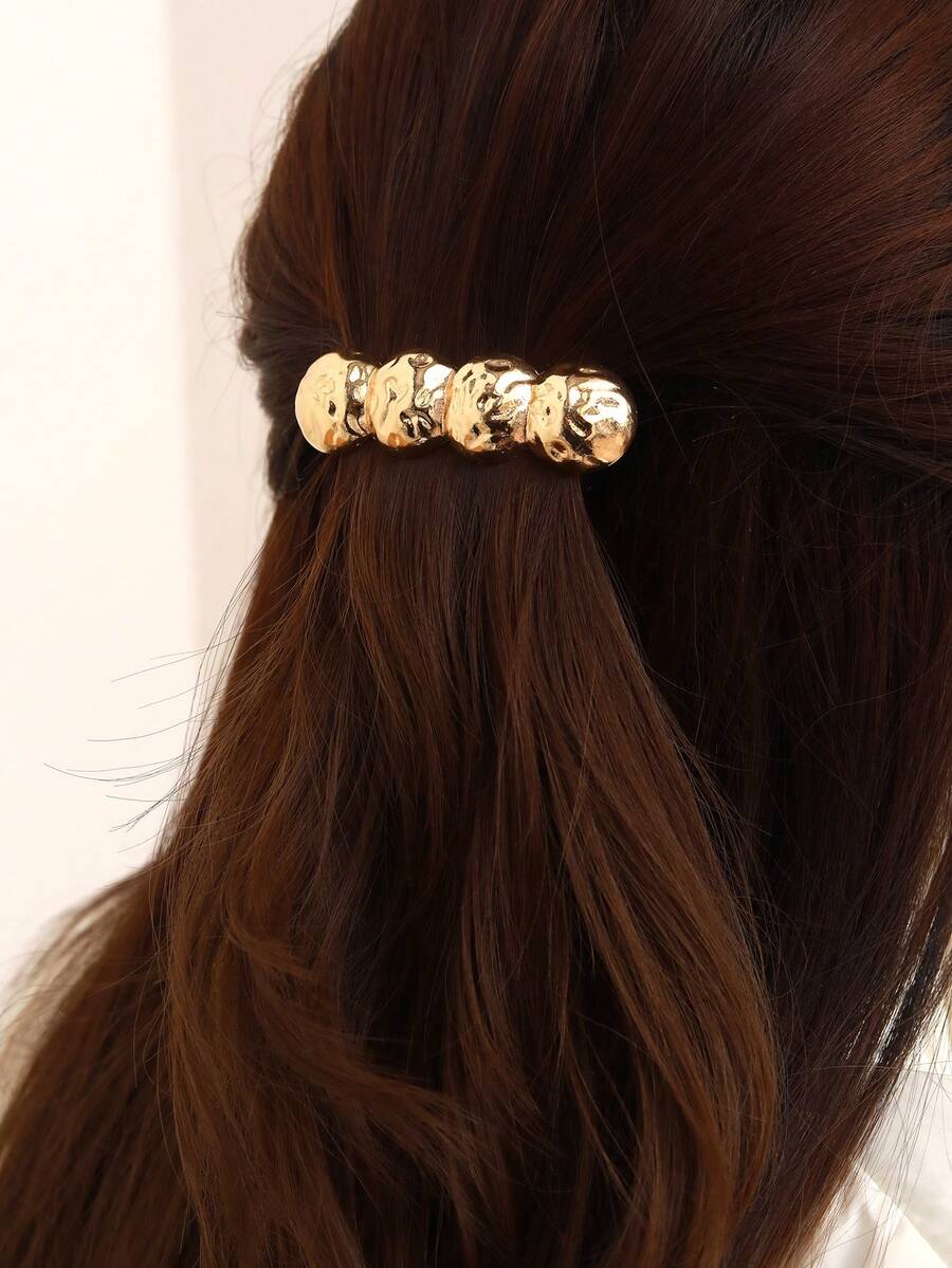 2025 New Metal Minimalist Spring Clip Hair Clips, High-End Hair Slides ...