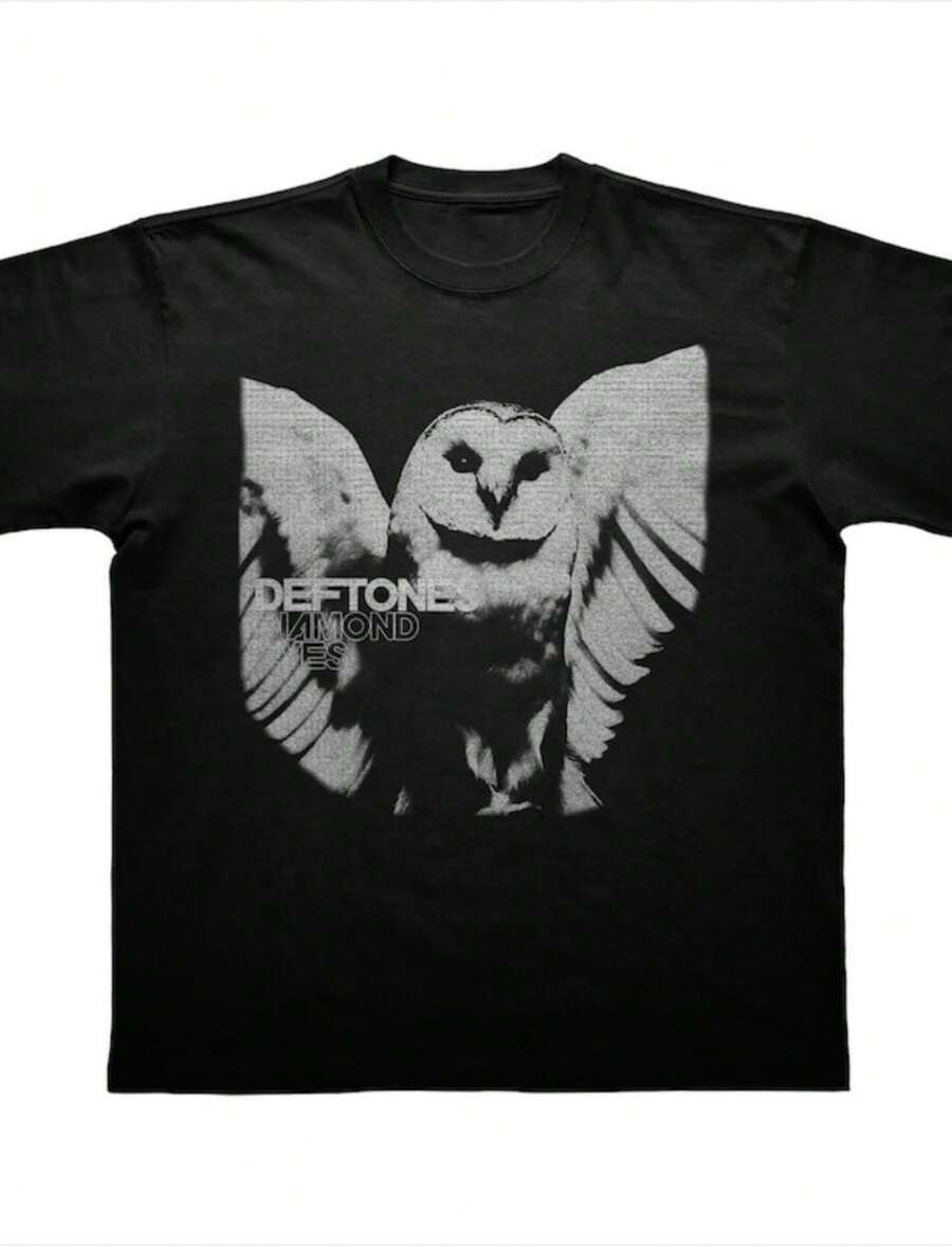 DeftonesT-Shirt Diamond Eyes Around The Fur T-Shirt Adrenaline T-Shirt White Pony T-Shirt - màu đen - Xem 1