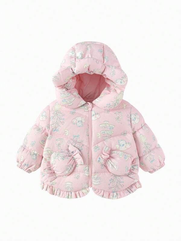 Balabala BalaOne Baby Down Jacket 2025 Winter, Thick Warm Outerwear For Girls