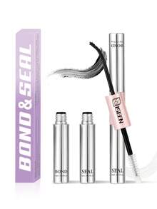 1支5毫升睫毛胶水，5毫升封层液，强力睫毛粘合剂，二合一睫毛胶水和封层液，防水持久，适合DIY睫毛嫁接 - 黑色 - 查看 1