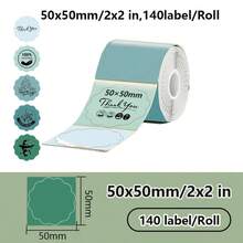 1 Roll 5 Color Floral Shape Labels, 5cm/2 Inch Self-Adhesive Thermal Paper, Suitable For Phomemo M110/M200/M220 New Creative Colorful Thermal Label Paper