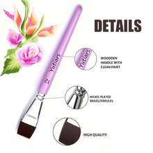 Set de 10 pinceles para pintura facial, que incluye un cepillo de estampado DIY y un bolígrafo de gancho y línea para pintar. - Unitalla - Ver 8