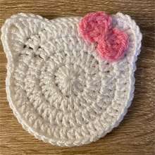 Handgestrickte süße Katzen- & Bären-Untersetzer, Wärmeisolationsmatten