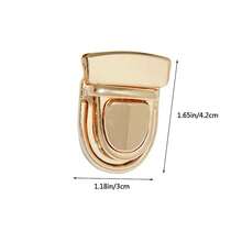 12pcs Bag Buckle Locks, Handwoven Material, Suitable For DIY Projects And Crafting Accessories, DIY Wallet Making - Multicolor - View 5