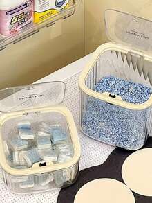 Laundry Detergent Capsule Storage Container, Powder Dispenser Box, Sealed Storage Box For Washing Capsules