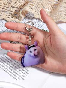 亚克力猫咪表情包猫咪搞笑猫咪表情包系列钥匙扣可爱小物哭泣猫亚克力钥匙扣钱包钥匙扣配件挂件吊坠汽车钥匙扣包包挂件挂绳拉链挂件创意礼物汽车钥匙扣包包装饰包包挂件汽车配件教师朋友姐妹礼物创意送给母亲、父亲、毕业生和老师的礼物 - 彩色 - 查看 8