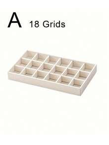 5 Pcs Beige Jewelry Trays, Empty Jewelry Trays, Ring And Necklace Storage Trays, Rectangular Jewelry Storage Containers, Jewelry Display Trays, Drawer Divider Storage Trays, Small Item Storage Organizers, Stackable Jewelry Storage Trays