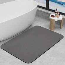 - Tapete de bao antideslizante con respaldo de goma, tapete de ducha absorbente de secado rpido, tapetes de bao de diatomita para suelo de bao, cocina gris oscuro, 40x 60 - gris oscuro + 1'11" x 1'4" (Rectangular) - Ver 2
