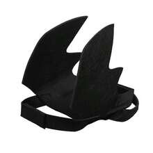 Adjustable Black Cat Batwing Costume, Cat/Dog Halloween Dress, Soft Polyester Halloween Pet Accessories For Cats And Small Dogs, Perfect For Role-Playing And Dress-Up Fun Halloween Halloween Costumes - Multicolor - View 11