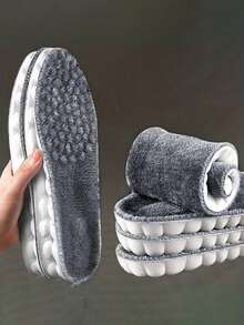 1双加厚仿4D云鞋垫，保暖内衬，温暖舒适，温度调节，吸湿排汗，适用于雪地靴和靴子 - 彩色 - 查看 4