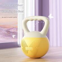 جرس ناعم على شكل فراشة الجيل الثالث للنساء، معدات جيم منزلي لتشكيل الجسم والتمرين على الجلوس والأرداف، جرس ناعم مع مقبض إرجونومي، متوفر بأوزان متعددة