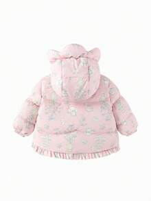 Balabala BalaOne Baby Down Jacket 2025 Winter, Thick Warm Outerwear For Girls - Red Hue - View 2