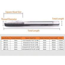 5pcs Hand Straight Groove Thread Tap M3 To M8 Quick Tapping And Internal Thread Hardware Tool Set Adjustable T-Handle Ratchet Tap Reamer Hand Manual Holder Wrench M3 M4 M5 M6 M8 Metric Machine Screw Thread Plug T-Shaped Tool