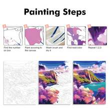 pintura por números Diy, manualidades Diy, florero de alféizar de ventana, flor para colorear para adultos, suministros de arte, regalo, Kit hecho a mano, decoración del hogar - 9978099 - Ver 7