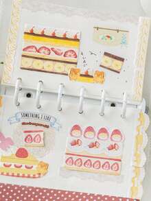 180pcs Ding Ding Cake Shop Original Cute Student Memo Notes, Suitable For Gifts, Office, Home, Marking, Labels, Classrooms, Entertainment Toys, Student Journals, Creative Retro Decoration Stickers