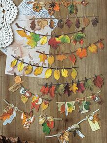 10 件/包复古长三角旗贴纸，手工制作，适用于剪贴簿、DIY 装饰、信封、相册、杂志 - 彩色 - 查看 5