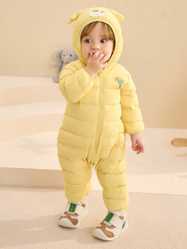 Balabala Baby Boy Lightweight Down Jumpsuit 2025 Winter, Cute & Design For Boys & Girls