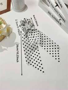 3 قطع أربطة شعر نسائية أنيقة بنقاط بولكا من القماش باللون الأسود والأبيض والأحمر، مناسبة لتسريحات الذيل والكعكة، للاستخدام اليومي، إكسسوارات بوهيمية أنيقة، جمال، ربطات شعر